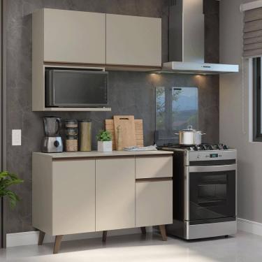 Imagem de Armário de Cozinha Compacta 120 cm Crema Nice Madesa 05