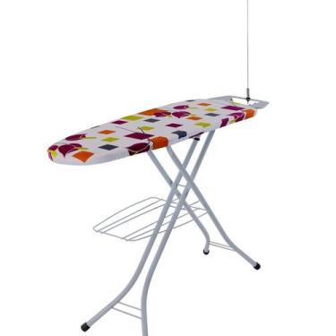 Imagem de Tábua de Passar Roupa Aço com Suporte para Ferro Reforçada Estampas So