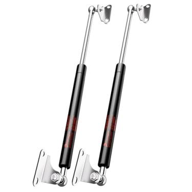 Imagem de Suportes de mola a gás de 43 cm, 155 N por suporte de elevação com suportes tipo L para gabinete, caixa de brinquedos, caixa de ferramentas, bancada, porta de casa de cachorro da Pamagoo