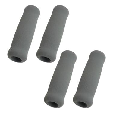Imagem de Generic 4 peças alças de mão para andador para idosos, tubos de espuma antiderrapantes para ferramentas de jardinagem, equipamentos esportivos de fitness, Cinza, 2.2 Cm X 3.5 Cm X