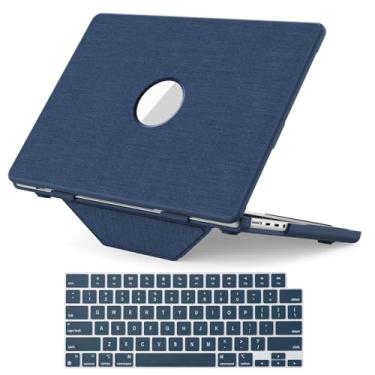 Imagem de Gylint Capa protetora dobrável compatível com MacBook Pro 14 polegadas 2024 2023 2021, capa rígida e capa de teclado de cor correspondente para (M4 M3 M2 M1) A3401 A3112 A2918 A2992 A2779 A2442