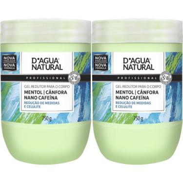 Imagem de Kit 2un gel crioterapico mentol  cafeina 750g dagua natural - D'Água N