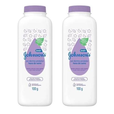 Imagem de Kit 2 Talco Johnsons Baby 100g Hora do sono Naturalcalm - Johnson & Jo