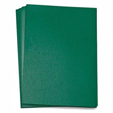 Imagem de Capa para Encadernação A4 Verde Petróleo Couro PP 0,30 100un - Cassmar