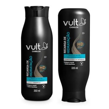 Imagem de Vult Combo Cabelos Recarga de Hidratação: Shampoo 350ml + Condicionador 325ml