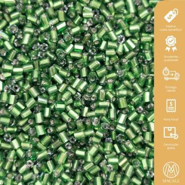 Imagem de Miçanga Passante Vidrilho Tubo 2mm 12000pçs 150g Escolha a Cor - Macal