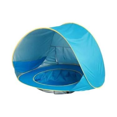 Imagem de Tenda De Praia Para Bebês Impermeável UPF 50+ 2 Em 1, Abrigo Solar Com