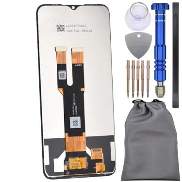 Imagem de Tela de reposição IPS LCD para Nokia C22 preta para montagem de tela tamanho 6,5