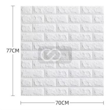 Imagem de 20 Painel 3D Revestimento Parede Tijolinho 70X77 Autocolante - It Blue