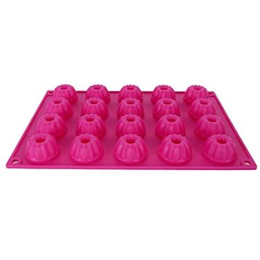 Imagem de Tnfeeon Molde de assar, fácil de armazenar, cheiros peculiares de rosa vermelha, molde de bolo de mousse com fornos microondas para assar bolo para máquinas de lavar louça, geladeiras para freezers