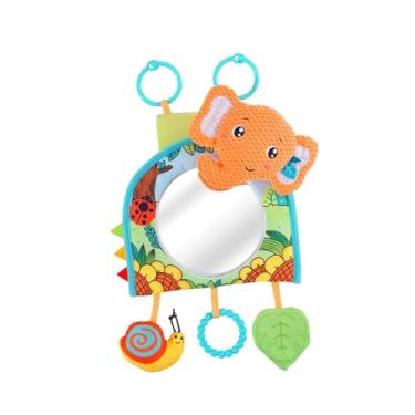 Imagem de simhoa Espelho de Bebê para Carro, Brinquedo Pendurado, Espelho de Viagem para Assento Traseiro, Laranja
