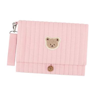 Imagem de Dynwave Organizador de fraldas de pano para bebê, bolsa para fraldas reutilizável para carrinho de bebê, organizador de bolsa para quarto de hotel, compras ao, Rosa