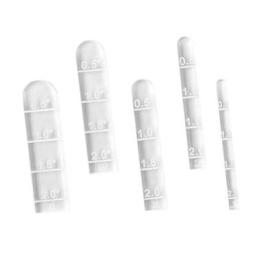 Imagem de Esquirla Réguas de arco de com 5 peças, réguas de acrílico, ferramentas de cerâmica, guia de arco, conjunto de ferramentas de medição de cerâmica para