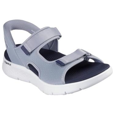 Imagem de Skechers Sandália Esportiva Masculina Go Walk Flex Entrada Fácil, cinza, 42 EU