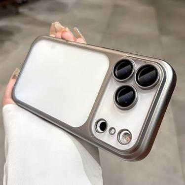 Imagem de ZXDK Capa protetora de filme de câmera para iPhone 17/Pro/Max, ultrafina, anti-impressão digital, fosca, translúcida, fosca (para iPhone 17, cinza)