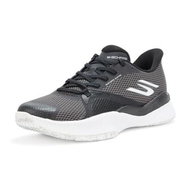 Imagem de Skechers Tênis feminino Tennis State Champ Hands Free Slip-ins, Preto/branco, 37