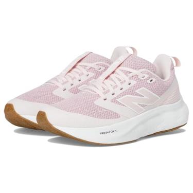 Imagem de New Balance Tênis de corrida unissex infantil Fresh Foam 625 V1 com cadarço, Rosa caramelo/concha rosa, 18