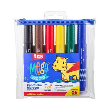 Imagem de Hidrocor megahidro super jumbo 6cor cjto - TRIS, 3