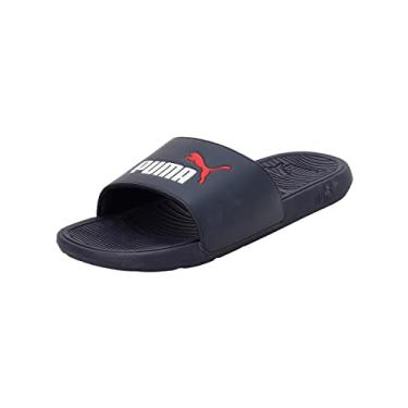 Imagem de PUMA Sandália slide masculina Cool Cat 2.0, Parisian Night Puma White Puma Red, 46 EU