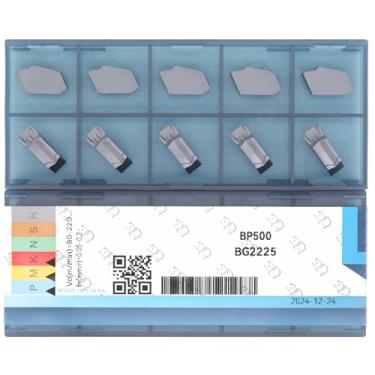 Imagem de CDBP Inserções de carboneto de ranhura GTN-5 (SP500) adequadas para ferramentas de torno de corte SPB526/532, revestidas com PVD, 10 peças