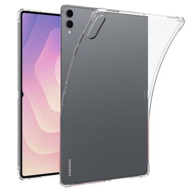 Imagem de Ltezixal Capa para Samsung Galaxy Tab S11 Ultra, capa protetora de silicone TPU macio antiarranhões para Galaxy Tab S11 Ultra, transparente