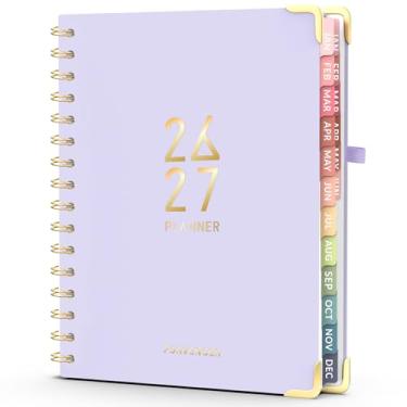 Imagem de Forvencer Agenda 2026-2027, agenda semanal e mensal de 18 meses, janeiro de 2026 a junho de 2027, 16 cm x 21,3 cm, agenda diária com abas, caderno organizador universitário, material escolar para sala