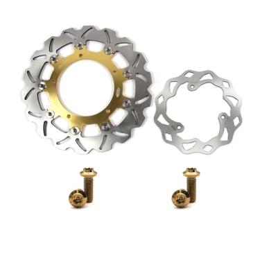 Imagem de Discos de freio dianteiro e traseiro Arashi Rotores com parafusos de montagem para Yamaha MT03 FZ03 2016-2023, YZF R3 2015-2023 ABS incluído, acessórios de motocicleta