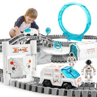 Imagem de Construction Race Track KIZJORYA Space Train 205 unidades de 3 a 12 an