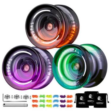 Imagem de Pacote com 3 funções duplas do Yoyo MAGICYOYO K2 Crystal com acessório