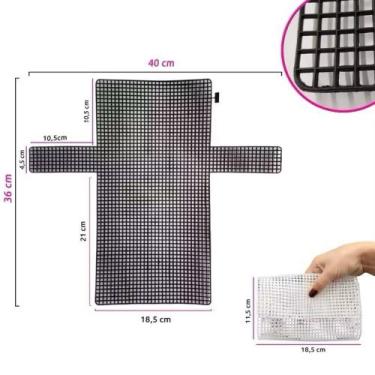 Imagem de Malha Chenille para Bolsa 40x36cm 5mm (Tela Plástica) - MR Utilidade, 