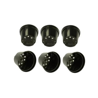 Imagem de Kit de 50 Vasos para Plantas, Preto, Plástico, 10,5 x 7,5 cm, Ideal para Cultivo de Mudas