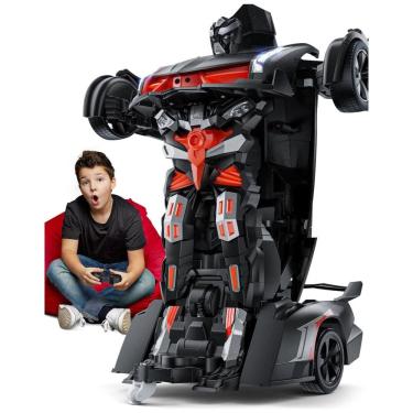Imagem de Veeniix V992 Robô Carro RC Transformável 1:14 c/ Efeitos Sonoros e Luminosos, Sensor de Gestos, Deformação Automática - Presente Ideal