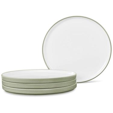 Imagem de Conjunto de Pratos para Jantar com 4 Peças, Formato Redondo, Material de Porcelana e Designer Minimalista, Noritake G030-205D, Verde