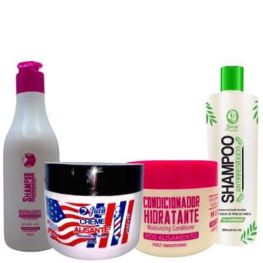 Imagem de Creme Alisante Black 300g + Shampoo Neutralizante e Antirresíduos 2x30