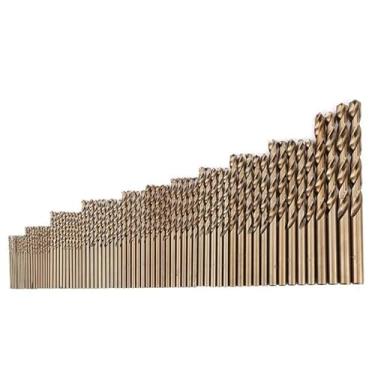 Imagem de WZFC 74 peças HSS-CO 1-8 mm Aço de Alta Velocidade M35 Madeira Metal Perfuração Aço Alta Velocidade HSS-CO Brocas Torcidas