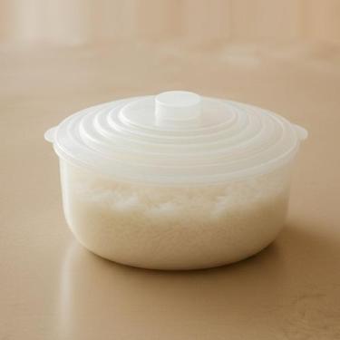 Imagem de Panela de Arroz e Legumes para Microondas 2L Pote Multiuso com Tampa P