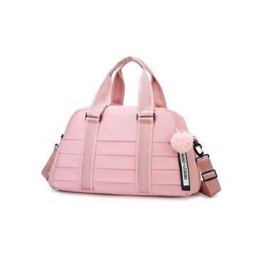 Imagem de Bolsa Academia Ginástica Mala Mão Viagem Transversal Blogueira Grande 