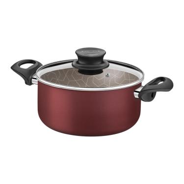 Imagem de Caçarola em Alumínio Tampa de Vidro 26 cm 6,3 L Paris Tramontina