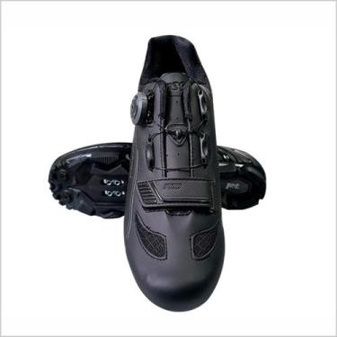 Imagem de Sapatilha Ciclismo MTB Speed JET Adventure Pro Bike Tipo Shimano, Pret