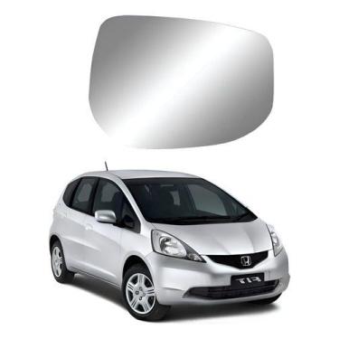 Imagem de Lente Retrovisor Fit 2009 a 2014 - SEM BASE - Refil, Direito Passageir