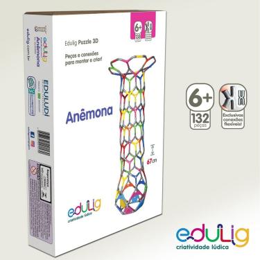Imagem de Quebra-cabeça Edulig Puzzle 3D Anêmona - 138 peças e conexões - 4NHSG9RRE - Edulig