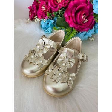 Imagem de Sapatilha Doce Pe Baby Dourado - Conforto e Estilo para Crianças, Old 