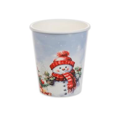 Imagem de Copo Descartável Natal 270ml Biodegradável Com 10 Unidades (Arvore de Natal)