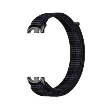 Imagem de Pulseira esportiva de nylon para mulheres e homens, pulseira de substituição para Xiaomi Mi Band 10/9/8 (azul marinho, para Xiaomi Mi Band 8/9/10)
