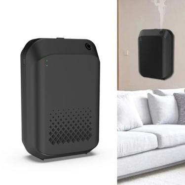 Imagem de Dpofirs Difusor de óleo Essencial Sem água, Máquina de Perfume Inteligente Bluetooth de 150 Ml, Com Controle de APP, Difusor Silencioso Montável na Parede, para Home Hotel Office Spa (Preto)
