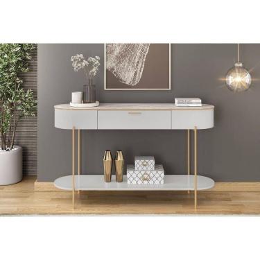 Imagem de Aparador De Sala Jantar Caren C- 1 Gaveta Bali-quartzo - Dj Móveis