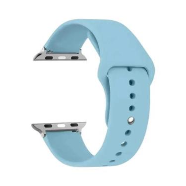 Imagem de Pulseira De Silicone Para Apple Watch 44mm 45mm 40mm 41mm 42-38mm, Bra