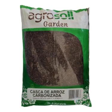 Imagem de 1 Casca De Arroz Carbonizada Premium P/substratos 3lts - Agrosoil