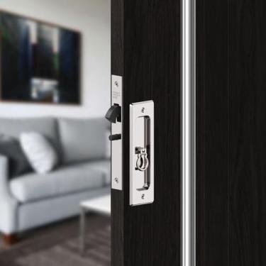 Imagem de Fechadura Interna Porta de Correr Bico Papagaio 6445 45mm Concha 145x4