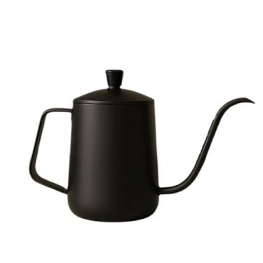 Imagem de Bule Dourado Inox Indução e Gás – Chaleira Elegante para Chá/Café, com Infusor 1L 1,5L 600ml(Preto 600 ML)
